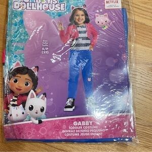 Gabby’s Dollhouse Costume NEW 2T Dress Up Play Halloween Headband Kids